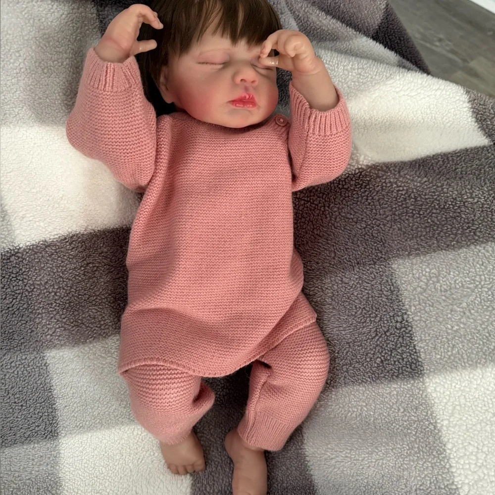 REBORN BABY DOLL Lifelike Newborn Girl Full Body Vinyl, Anatomically Correct! - Picture 6 of 17
